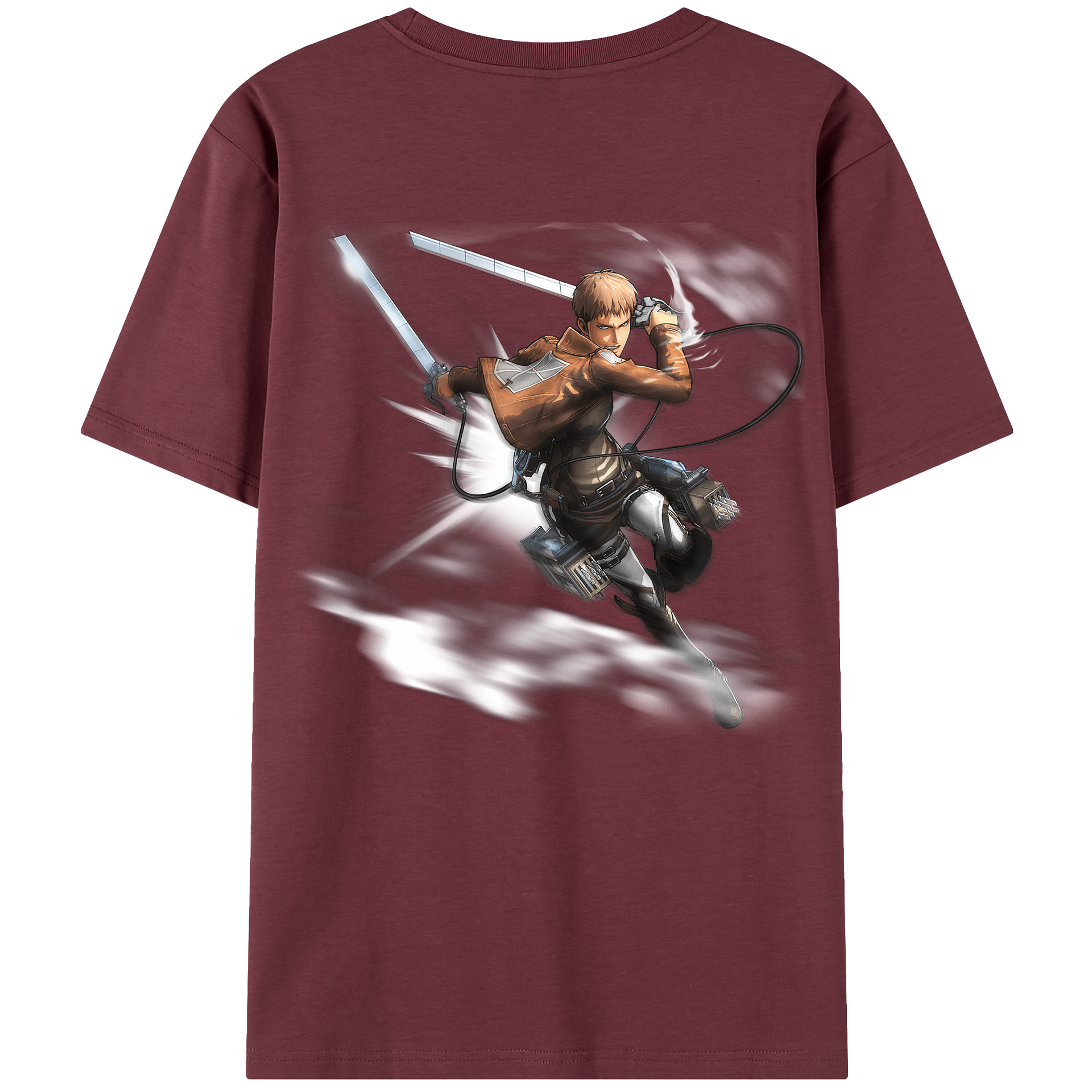 （画像用） 進撃の巨人 ジャン・キルシュタイン Attack on Titan Jean Kirstein 綿100％半袖Tシャツ（背面プリント）